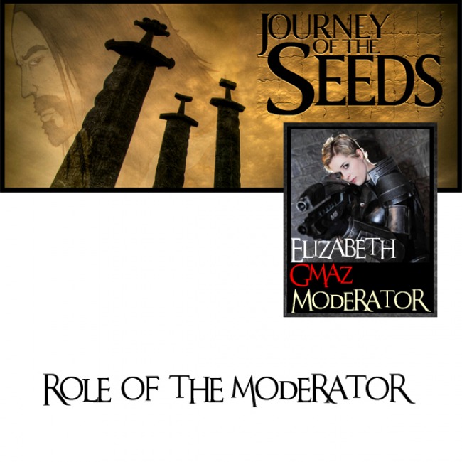 What is the role of a group moderator?