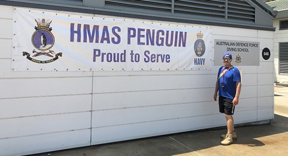 The HOD at HMAS Penguin Dive School 